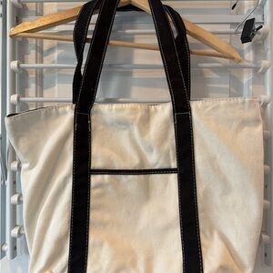GAP Cream and Black Tote Bag